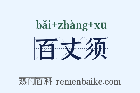 百丈须是什么意思的图片